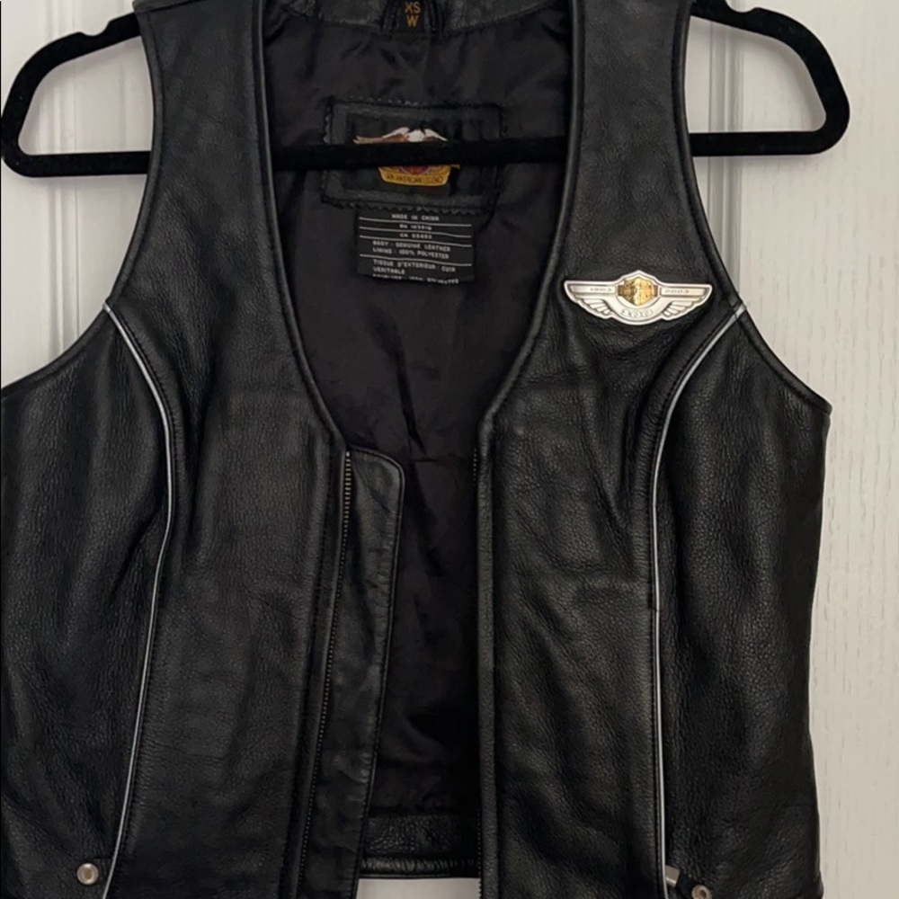 Women’s Harley-Davidson leather vest 100th Anniversary